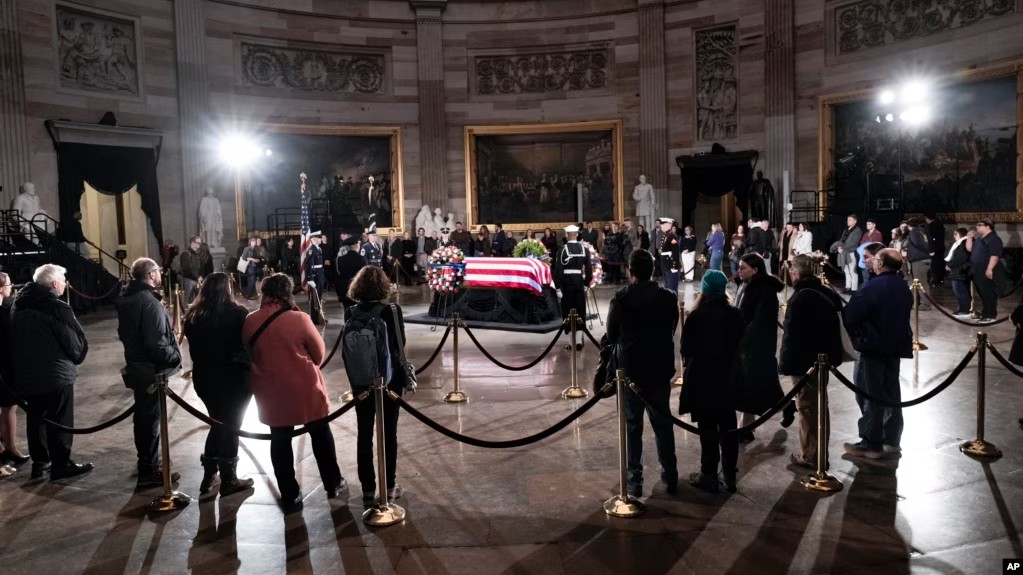 Former President Jimmy Carter lies in state at US Capitol