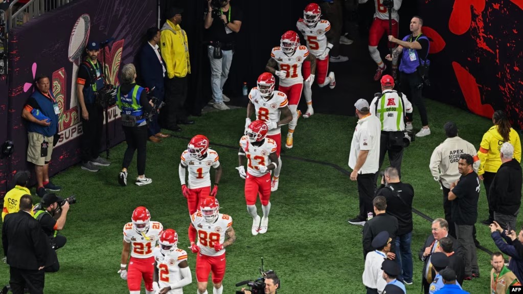 Chiefs chase Super Bowl 'three-peat' as Trump attends NFL showpiece